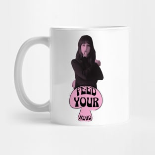 Feed Your Head (Black and Pink) Mug